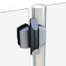 2 x TruClose Vizage Glass Gate Hinge for Glass to Post