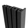 B+M Midnight Composite Slatted Cladding End Trim