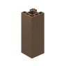 Ecoscape Clarity - 1.94m Walnut Composite Corner Fence Post
