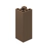 B+M 1.94m Walnut Composite Corner Fence Post