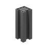 B+M 3m Graphite Composite Corner Fence Post