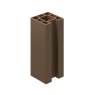 B+M 1.94m Walnut Composite End Fence Post