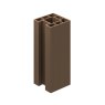 B+M 1.94m Walnut Composite End Fence Post