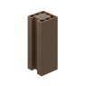 B+M 1.94m Walnut Composite End Fence Post