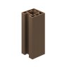 Ecoscape Clarity - 3m Walnut Composite End Fence Post