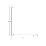 125 x 75 x 8mm - 6m Mild Steel Angles - BSEN10025-2 S275JR
