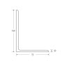 150 x 75 x 10mm - 6m Mild Steel Angles - BSEN10025-2 S275JR