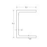 BM Steel 76 x 38 x 6.8mm - 6m C Section Channel - BSEN10025-2 S275JR