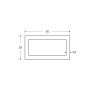 BM Steel 90 x 50 x 3.6mm - 7.5m Mild Steel Rectangular Box Hollow Section - BSEN10219 S235JR