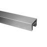 B+M 60x40mm 3m Stainless Steel Rectangular Slotted Tube