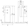 BM Architectural Eazyspigot Round Spigot to suit 12-13.5mm Glass - Duplex