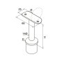 BM Architectural Push-In Post Stem With Fixed Saddle