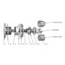 BM Architectural Glass Canopy Fix Bolts For 17.5mm Glass