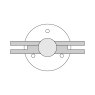 BM Architectural Pre-Assembled Glass Balustrade Round Middle Post with Adjustable Handrail Saddle
