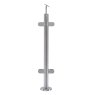 B+M Pre-Assembled Middle Round Post with Adjustable Handrail Saddle