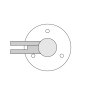 BM Architectural Pre-Assembled Glass Balustrade Round End Post with Fixed Handrail Saddle