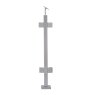 BM Architectural Pre-Assembled Glass Balustrade Square Middle Post with Adjustable Saddle