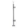 BM Architectural Pre-Assembled Glass Balustrade Square Corner Post with Fixed Saddle
