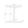 BM Steel 203 x 133 x 25KG Universal Beam - BSEN10025-2 S355J0