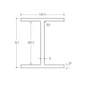 BM Steel 305 x 127 x 48KG Universal Beam - BSEN10025-2 S355J0