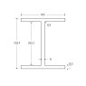 BM Steel 305 x 165 x 40KG Universal Beam - BSEN10025-2 S355J0