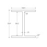 BM Steel 305 x 165 x 54KG Universal Beam - BSEN10025-2 S355J0