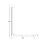 100 x 50 x 6mm - 6m Mild Steel Angles - BSEN10025-2 S275JR