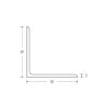 30 x 30 x 3mm - 6m Mild Steel Angles - BSEN10025-2 S275JR