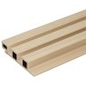 Ecoscape Forma - Light Oak Composite Slatted Cladding Board