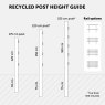 BM Architectural 1750mm Square Profile for Fence Post