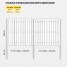 3000mm Square Profile for Fence Post/Crossbar