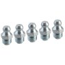 M8 x 1.0 (Pack 5) Faithfull - Grease Nipple, Straight