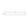 BM Steel 40 x 20mm - 6m Black Flats Light - BSEN10025-2 S275JR