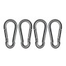 6mm Zinc Plated (Pack of 4) Faithfull - Fire Brigade Snap Hook