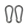 8mm Zinc Plated (Pack of 2) Faithfull - Fire Brigade Snap Hook