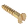 3/4 x 6 (Box 200) ForgeFix - Wood Screws, Slotted, CSK, Brass