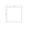 20 x 20mm - 6m Black Solid Squares - BSEN10025-2 S275JR