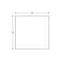 25 x 25mm - 6m Black Solid Squares - BSEN10025-2 S275JR