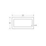 100 x 60 x 6mm - 7.5m Mild Steel Rectangular Box Hollow Section - BSEN10219 S235JR