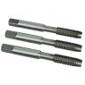 M8 x 1.25 (3 Pack) Faithfull - HSS Straight Flute Tap Set, 3 Piece