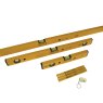 30, 60 & 180cm + Key Ring Level & 3 x Carpenters Pencils Stabila - 70-2 Double Plumb Box Section Spirit Level