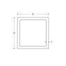 BM Steel 20 x 20 x 2mm - 7.5m Square Hollow Section - BSEN10219 S235JR