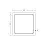 BM Steel 30 x 30 x 3mm - 7.5m Square Hollow Section - BSEN10219 S235JR