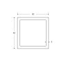 40 x 40 x 3mm Square Hollow Section - BSEN10219 S235JR