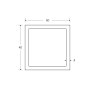40 x 40 x 4mm Square Hollow Section - BSEN10219 S235JR