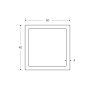 BM Steel 40 x 40 x 4mm - 7.5m Square Hollow Section - BSEN10219 S235JR