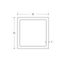 BM Steel 50 x 50 x 5mm - 7.5m Square Hollow Section - BSEN10219