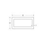 60 x 30 x 3mm Mild Steel Rectangular Box Hollow Section - BSEN10219 S235JR