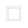 BM Steel 70 x 70 x 5mm - 7.5m Square Hollow Section - BSEN10219 S235JR