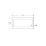 BM Steel 75 x 50 x 5mm - 7.5m Mild Steel Rectangular Box Hollow Section - BSEN10219 S235JR